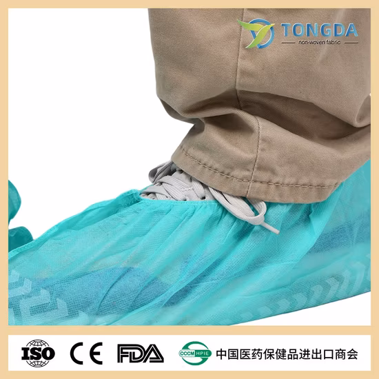 Factory Directly Supply Great Quality Disposable Non Slip Medical PP PE CPE Shoe Cover