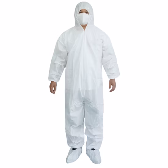 Disposable Coverall Hooded Sterilization Full Body Protection Clothing